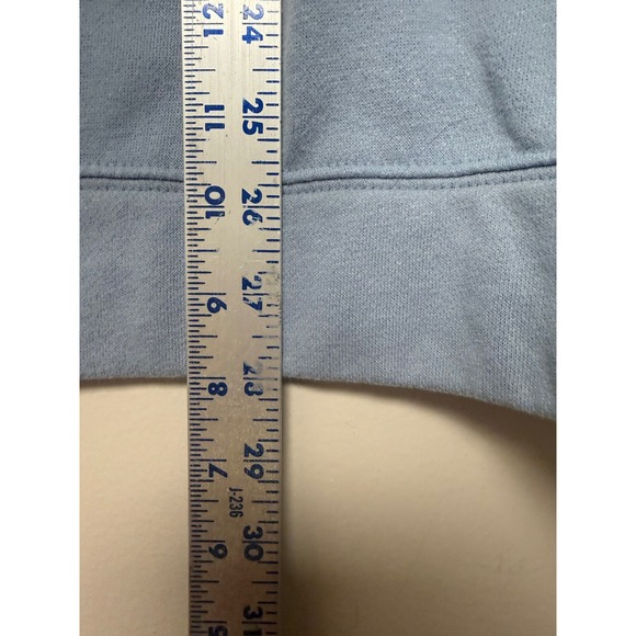 Nautica Mens Light Blue Quarter Zip Pullover Sweatshirt Size Large - Picture 3 of 6